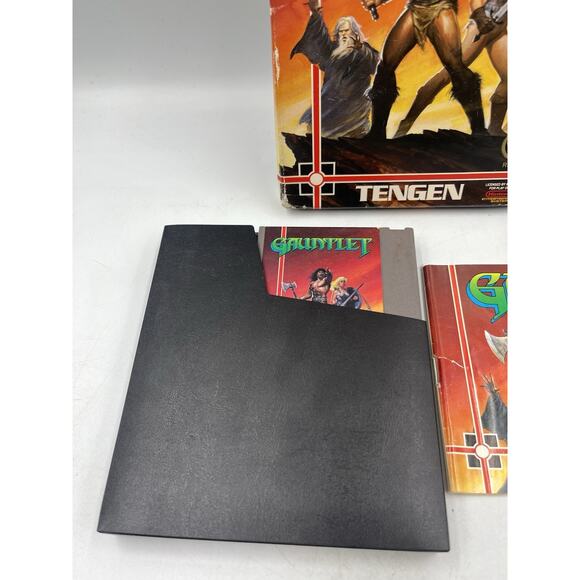 Gauntlet - Nintendo NES Video Game Tengen Black Cartridge Complete CIB - Picture 6 of 16